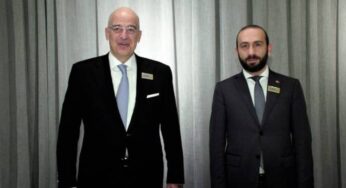 Главы МИД Армении и Греции обменялись мнениями относительно процесса мирного урегулирования карабахского конфликта