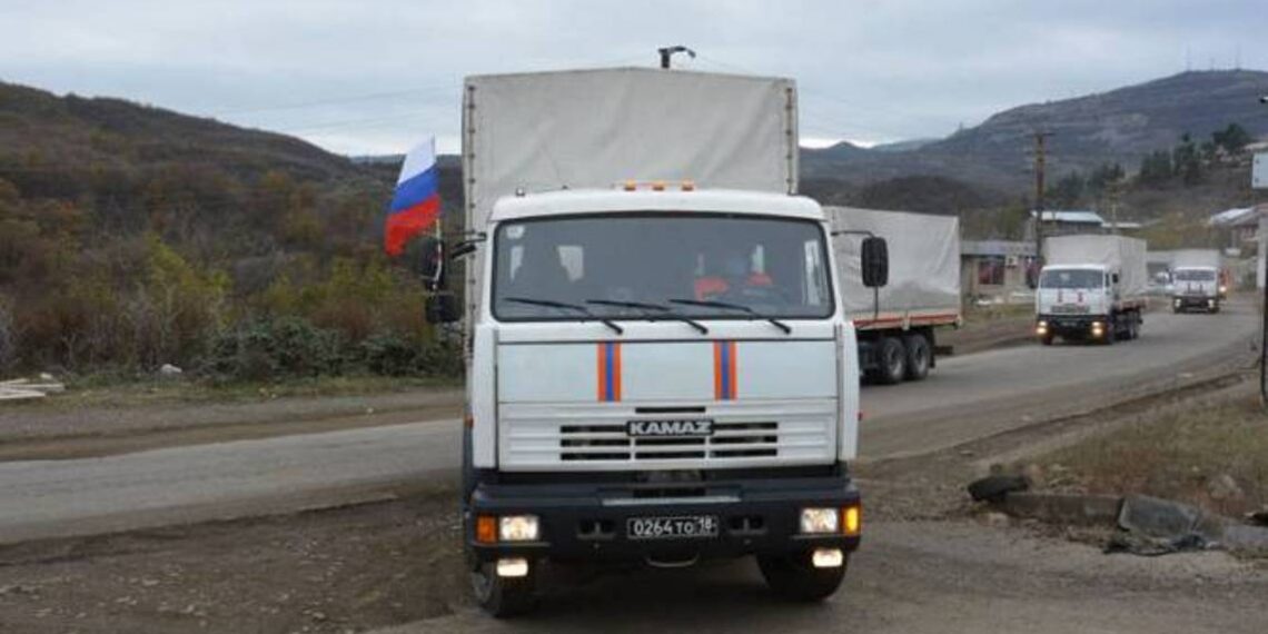 Российские миротворцы доставили в Нагорный Карабах 9 тонн гуманитарного груза