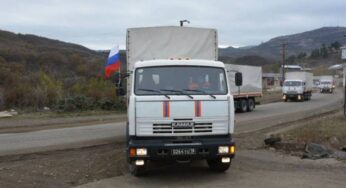Российские миротворцы доставили в Нагорный Карабах 9 тонн гуманитарного груза