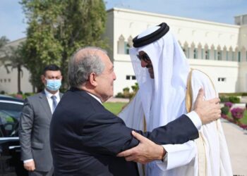 Президент Армении встретился с эмиром Катара, шейхом Тамимом бин Хамад Аль Тани