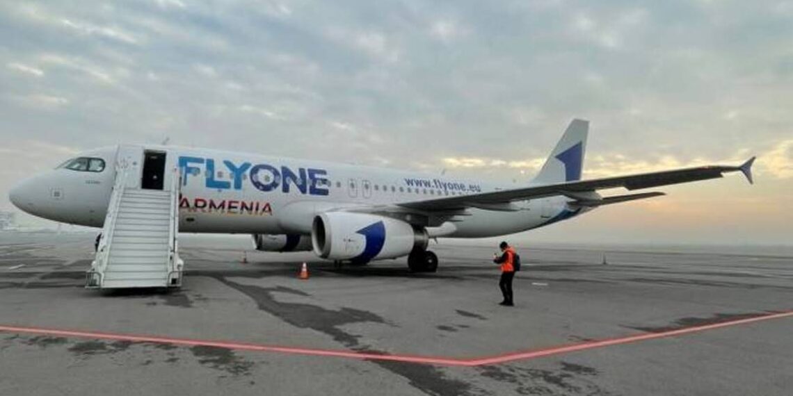 Самолет  Flyone Armenia прибыл в Армению: первым рейсом станет Ереван-Москва