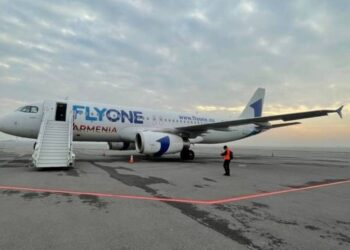 Самолет  Flyone Armenia прибыл в Армению: первым рейсом станет Ереван-Москва
