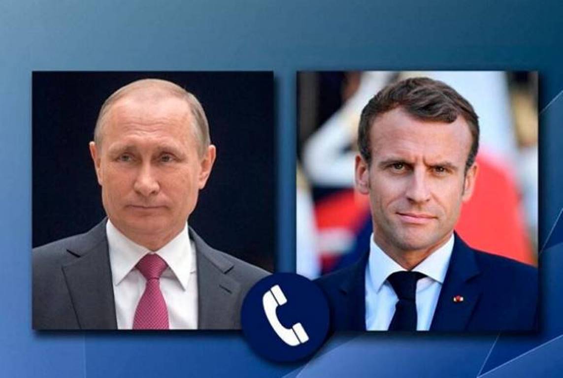 Путин информировал Макрона об основных итогах трёхсторонней встречи лидеров России, Азербайджана и Армении