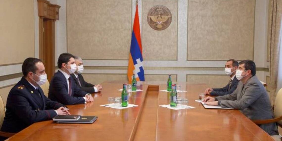 Президент Республики Арцах принял председателя Следственного комитета РА Аргишти Кярамяна