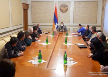 Араик Арутюнян руководителей общин Гадрутского района