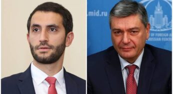 Перед встречей с Сердаром Кылычем Рубен Рубинян встретился с заместителем министра иностранных дел РФ