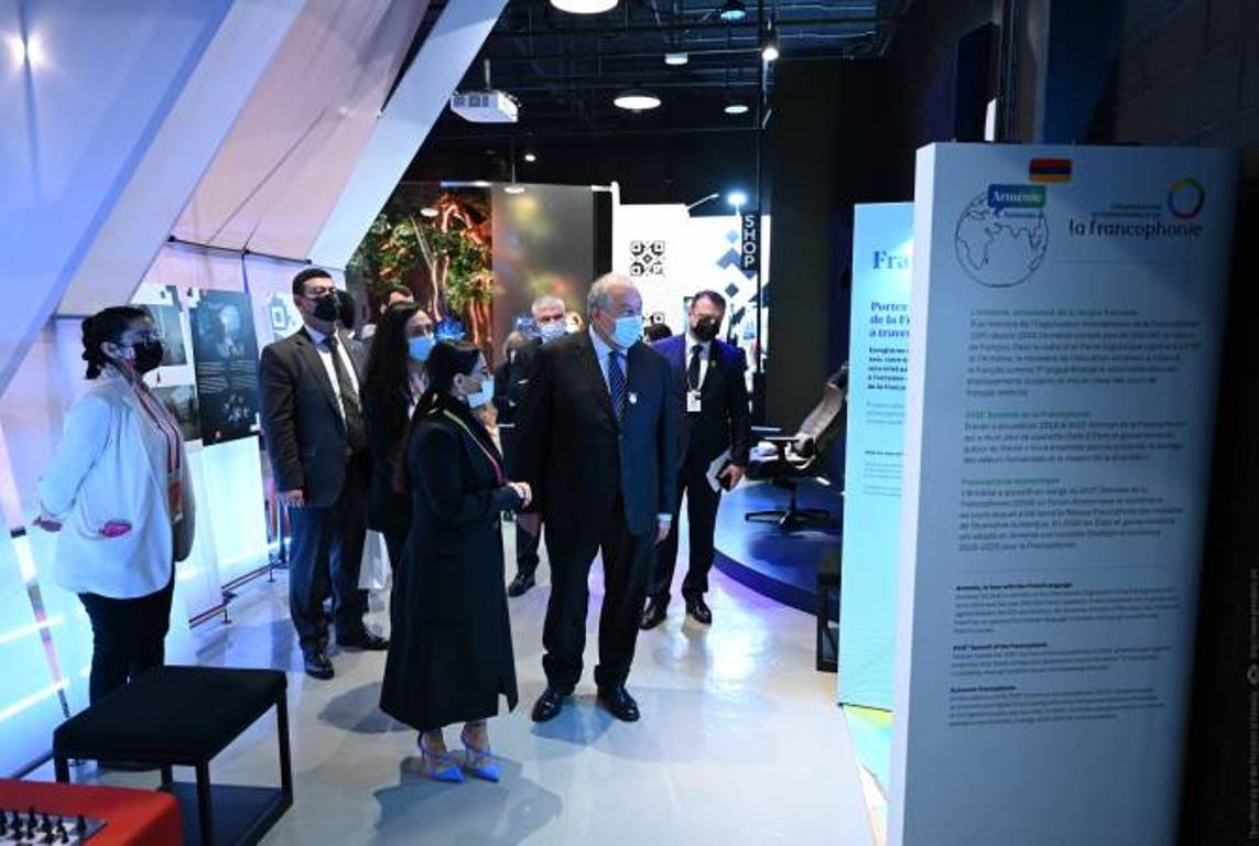 Президент Армен Саркисян посетил павильон Армении на «Экспо-2020 Дубай»