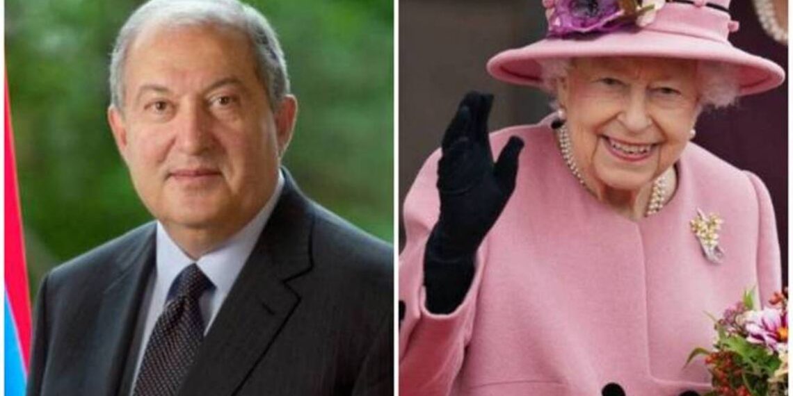 Горжусь, что способствовал развитию отношений между нашими странами: президент Армении поздравил королеву Елизавету II