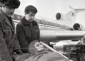 Бакинские беженцы в ереванском аэропорту "Звартноц" - 1990 год