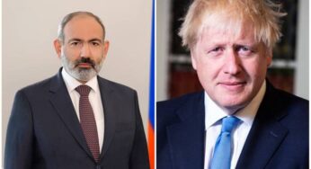 Никол Пашинян получил поздравительное послание от Бориса Джонсона