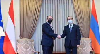 Состоялась частная беседа Арарата Мирзояна и министра Австрии по европейским и международным делам
