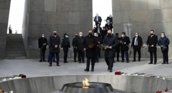 Делегация во главе с министром внутренних дел Грузии посетила Мемориал жертв Геноцида армян