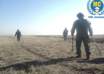 За сутки саперы миротворческих сил РФ уничтожили 67 взрывоопасных предметов, найденных в Мардакертском районе