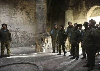 Российские миротворцы посетили монастырь Дадиванк