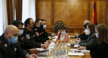 Начальник полиции Армении принял Чрезвычайного и Полномочного посла США