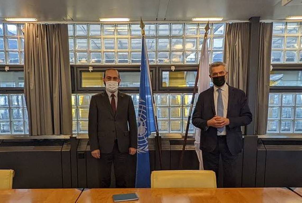 Глава МИД Армении встретился с Верховным комиссаром ООН по делам беженцев