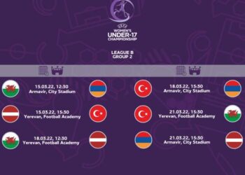 Матчи квалификационного раунда женского ЧЕ до 17 лет пройдут в Армении