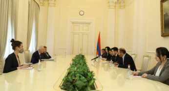 Ален Симонян принял делегацию во главе со специальным посланником Канады в Европейском союзе и Европе Стефаном Дионом
