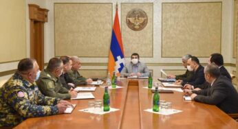 Президент Арцаха провел заседание Совета безопасности