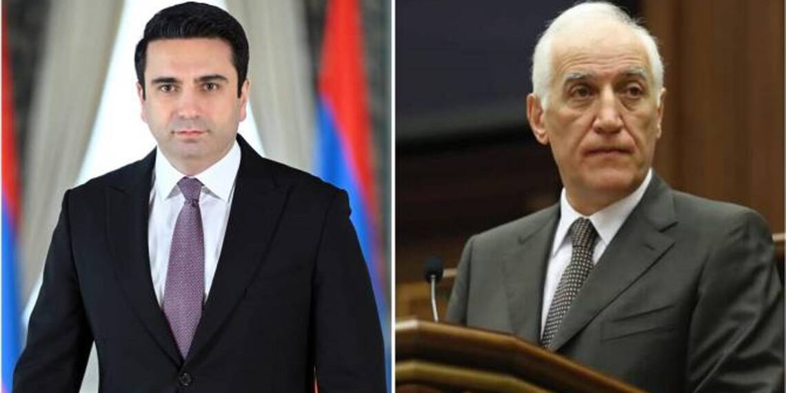 Ален Симонян поздравил Ваагна Хачатуряна с избранием на пост президента Армении