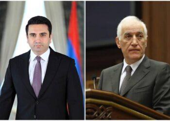 Ален Симонян поздравил Ваагна Хачатуряна с избранием на пост президента Армении