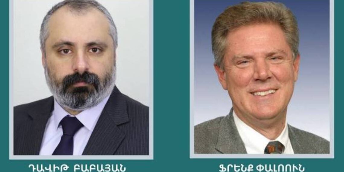 Состоялась дистанционная встреча главы МИД Арцаха с Фрэнком Паллоне