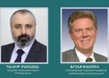 Состоялась дистанционная встреча главы МИД Арцаха с Фрэнком Паллоне