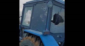 ВС Азербайджана обстреляли сельскохозяйственную технику, припаркованную в поле на территории общины Нахиджеваник