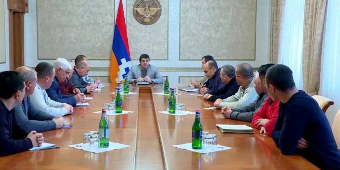 Президент Арцаха принял членов общественной организации «Союз офицеров запаса Арцаха»