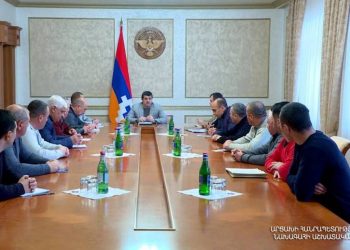 Президент Арцаха принял членов общественной организации «Союз офицеров запаса Арцаха»