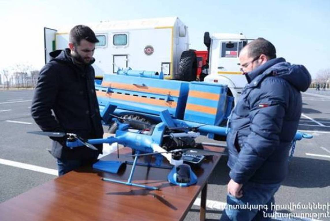 В Спасательную службу МЧС Армении поступило 12 дронов