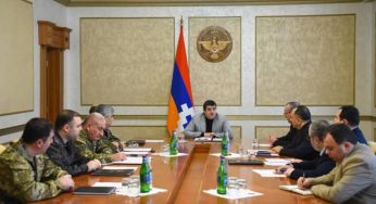 Президент Арцаха провел заседание Совета Безопасности