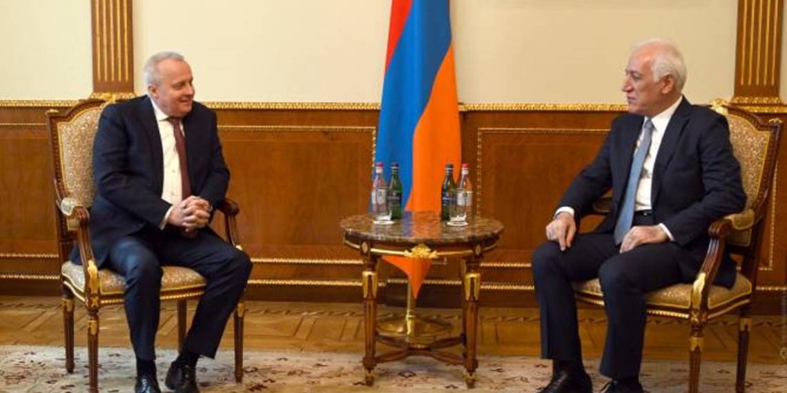 Президент Армении и Сергей Копыркин обменялись мнениями вокруг богатой повестки армяно-российских отношений