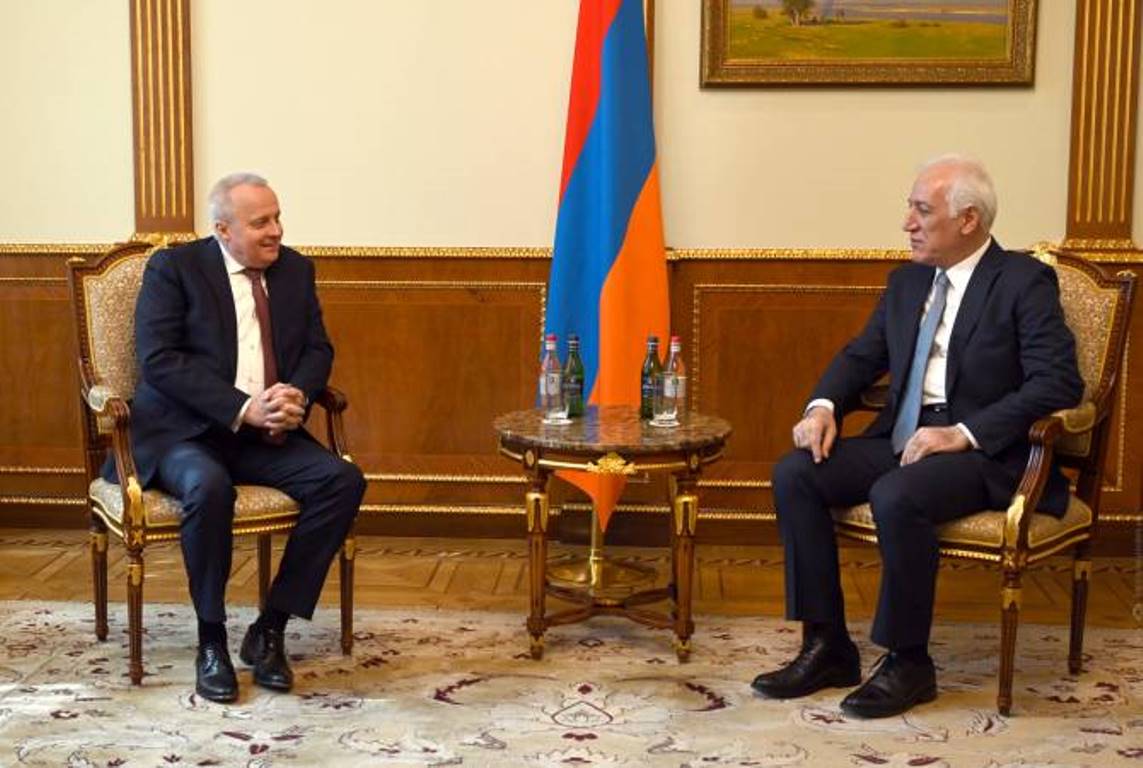 Президент Армении и Сергей Копыркин обменялись мнениями вокруг богатой повестки армяно-российских отношений