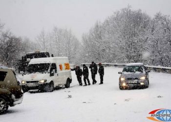 В Армении есть закрытые и труднопроходимые дороги: МЧС призывает всех ехать только в случае крайней необходимости