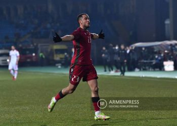 Сборная Армении по футболу одержала победу над сборной Черногории