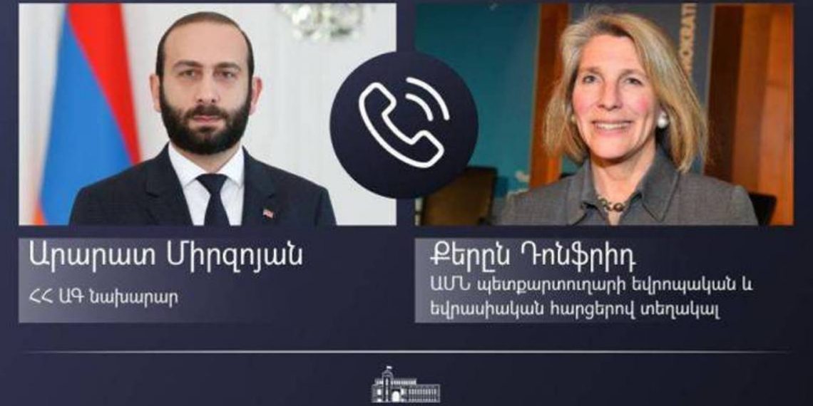 Министр ИД Армении представил замгоссекретаря США ситуацию, возникшую из-за нарушения Азербайджаном линии соприкосновения