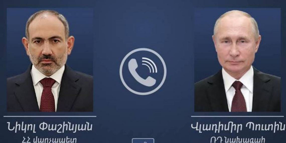 Путин сообщил, что поговорит 25 марта с Пашиняном