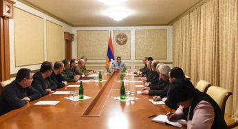 Президент Республики Арцах созвал расширенное заседание Совета безопасности