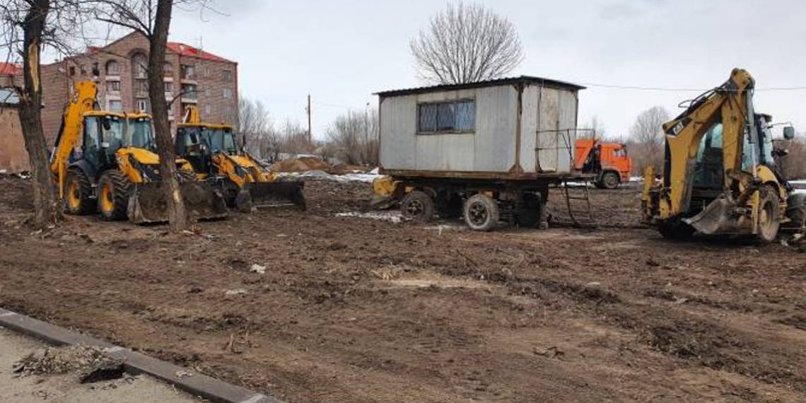 Возобновлено строительство парка Дружбы в Гюмри: парк планируется сдать в эксплуатацию в следующем году