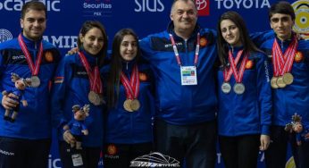Сборная Армении по стрельбе — первая в командном зачете чемпионата Европы