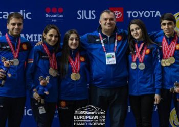 Сборная Армении по стрельбе — первая в командном зачете чемпионата Европы