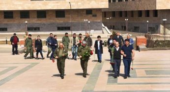 Представители исполнительной и законодательной властей Арцаха почтили память жертв Апрельской войны