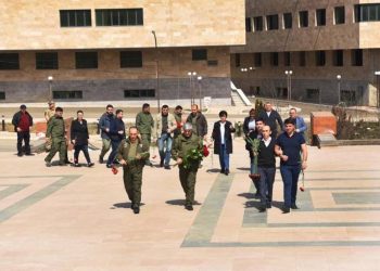 Представители исполнительной и законодательной властей Арцаха почтили память жертв Апрельской войны