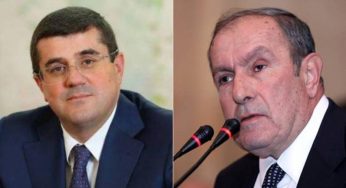 Левон Тер-Петросян встретился с президентом Арцаха Араиком Арутюняном