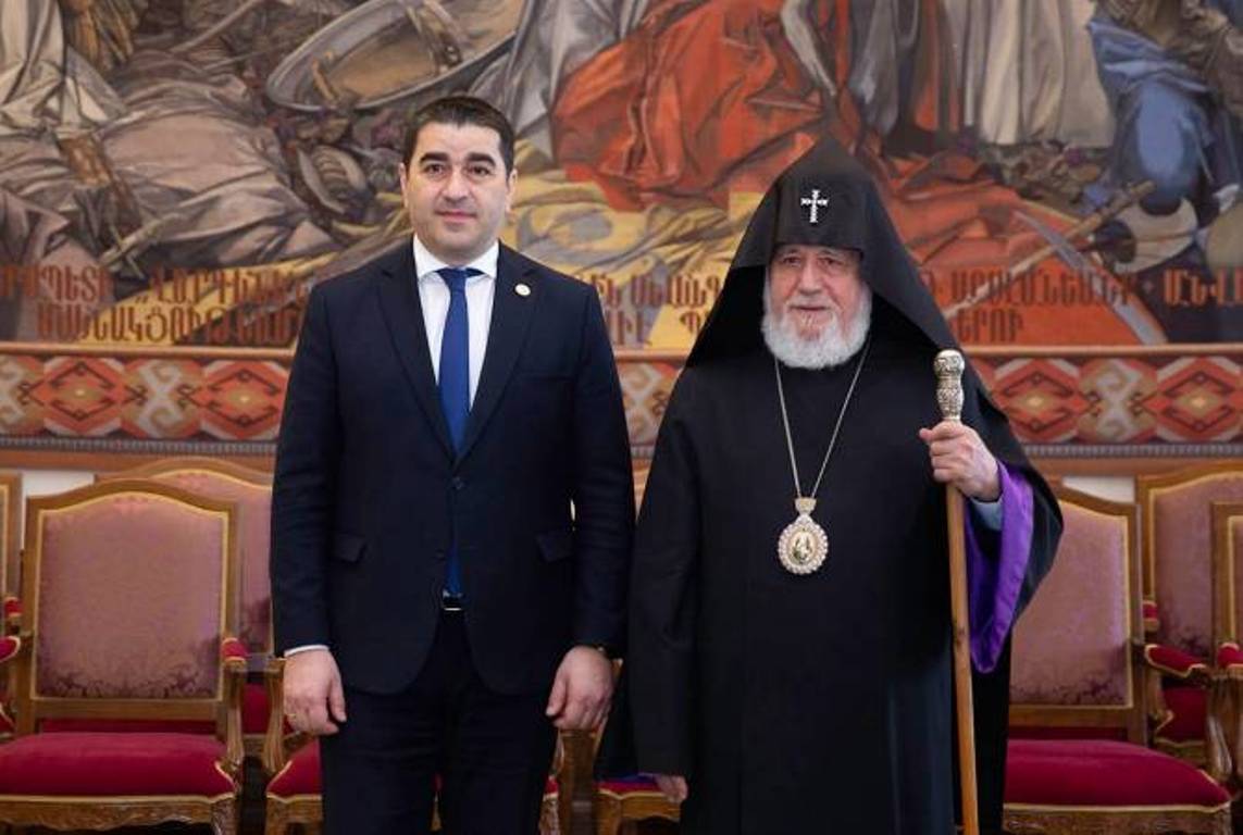 Католикос Всех Армян принял председателя Парламента Грузии
