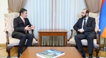 Арарат Мирзоян принял сопредседателя Минской группы ОБСЕ от Франции Бриса Рокфо