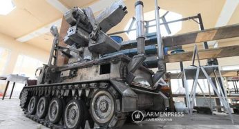 Боевая машина армянского производства может заменить солдата на поле боя