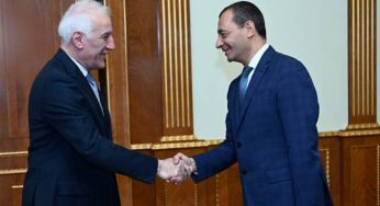 Президент Армении и посол Италии в Армении обсудили процесс мирного урегулирования вопроса Нагорного Карабаха