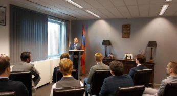 Посол Армении в Нидерландах представил членам партии CDJA вызовы, стоящие перед армянством Арцаха